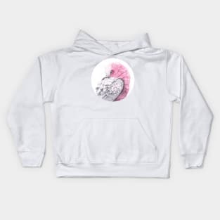 Galah - pink bird - Australian native bird design - by Nadya Neklioudova Kids Hoodie